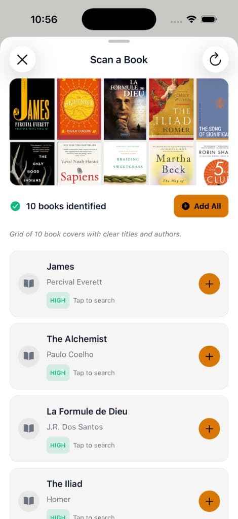 Shelf scan in Librai
