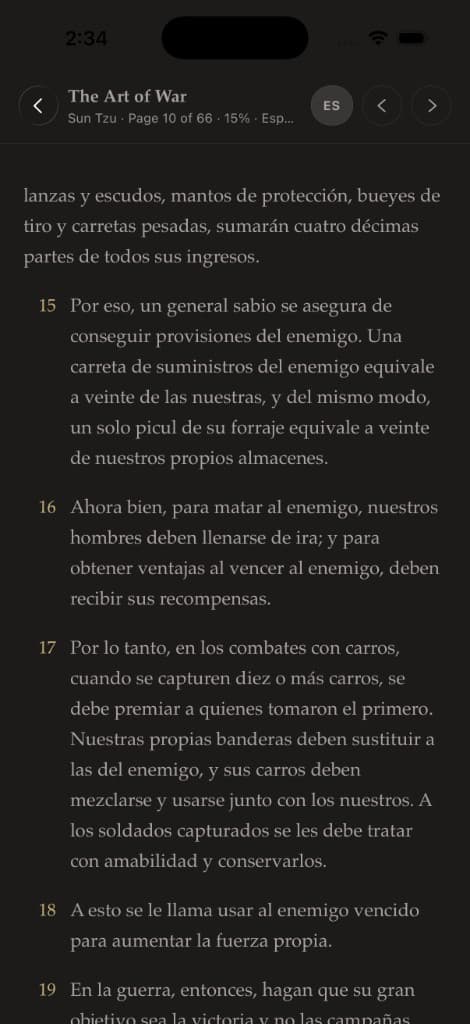 Page translation in Librai
